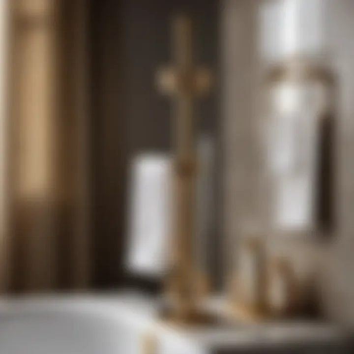 Elegantly Designed Bathroom Pole Caddy