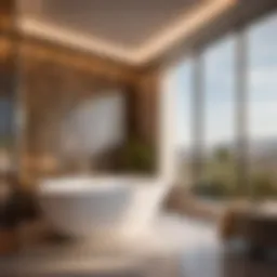 Luxurious Jacuzzi Tub in Modern Bathroom