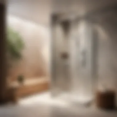 Modern shower cubicle with sleek design