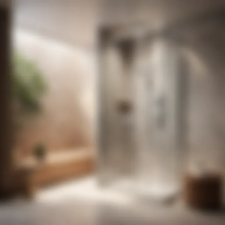 Modern shower cubicle with sleek design
