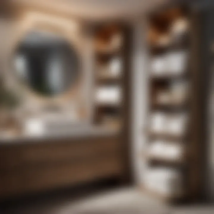 Smart storage solutions for organized bathroom space