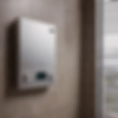 Advanced Control System Close-up of high-tech bathroom ventilation fan and heater controls