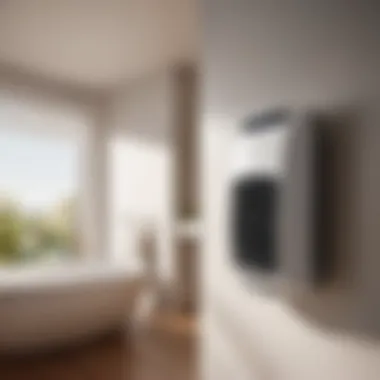 Sustainable Comfort Solution Energy-efficient bathroom ventilation fan and heater in action