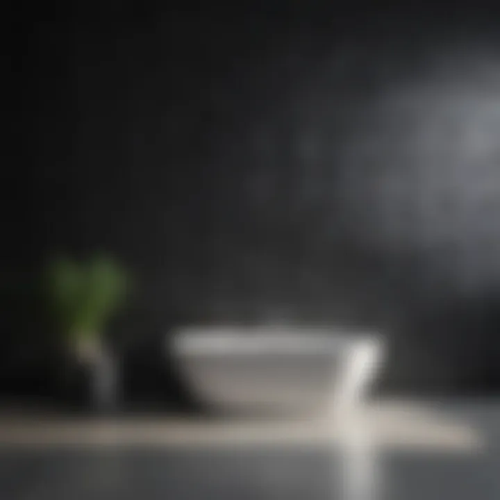 Modern Monochrome Geometric Wall Tile Sleek and modern geometric wall tile in monochrome palette