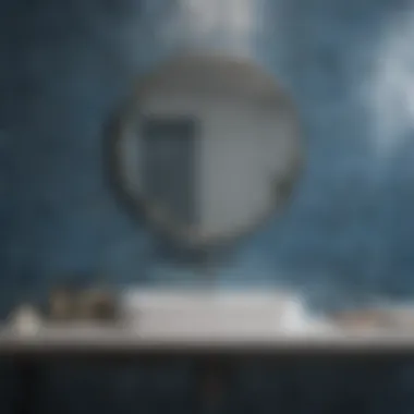 Serene Blue Mosaic Bathroom Tile Elegant mosaic bathroom tile in serene blue tones