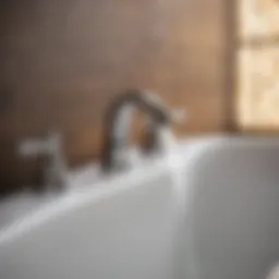 Elegant bathtub faucet with temperature control
