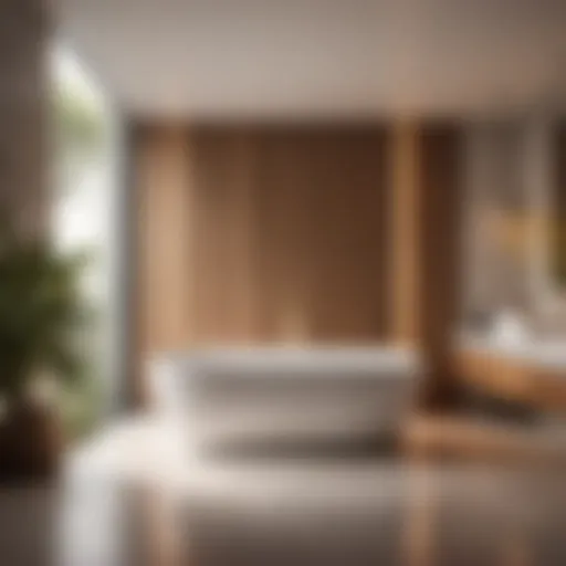 Luxurious 54-Inch Long Bathtub in Modern Bathroom Setting