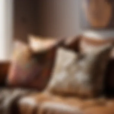 Stylish Arrangement of Boho Throw Pillows Chic Boho Throw Pillows Arrangement