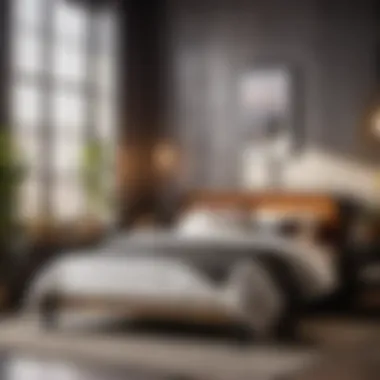 Urban Industrial Style Bed Frame Urban Industrial Style Bed Frame