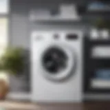 Sleek Bosch Laundry Washer in Modern Home Setting Sleek Bosch Laundry Washer in Modern Home Setting