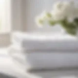 Crisp White Linens with Floral Accent