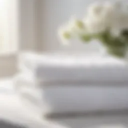 Crisp White Linens with Floral Accent