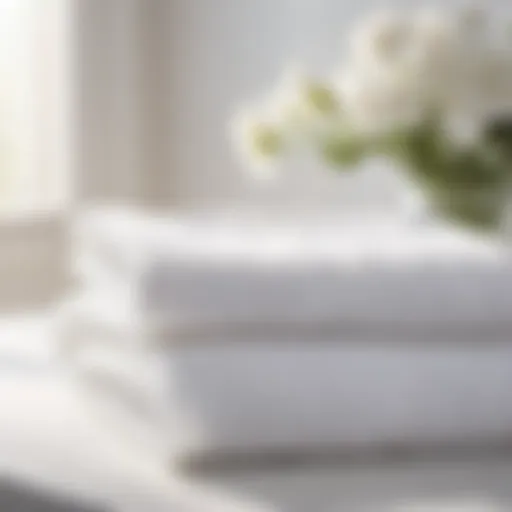 Crisp White Linens with Floral Accent