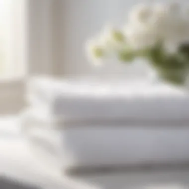 Crisp White Linens with Floral Accent Crisp White Linens with Floral Accent