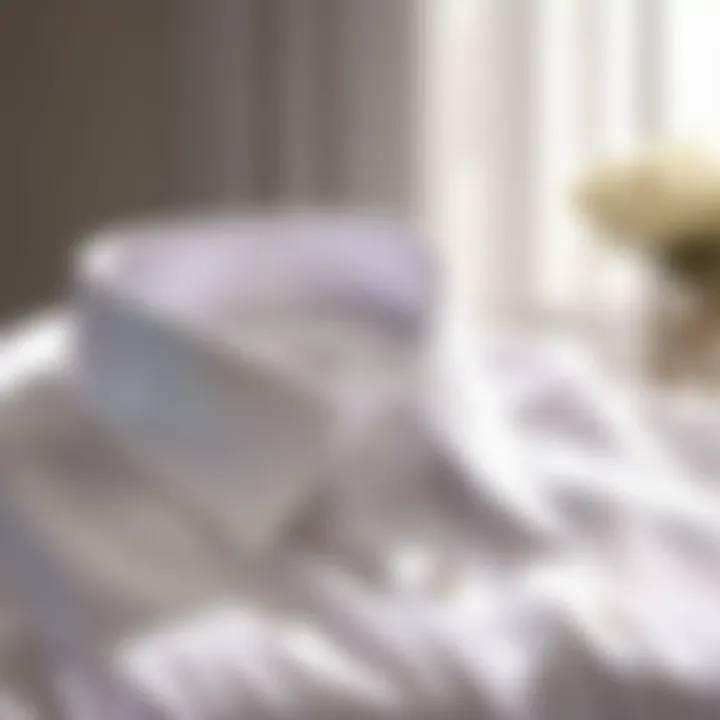 Sparkling White Shirt with Elegant Fold Sparkling White Shirt with Elegant Fold