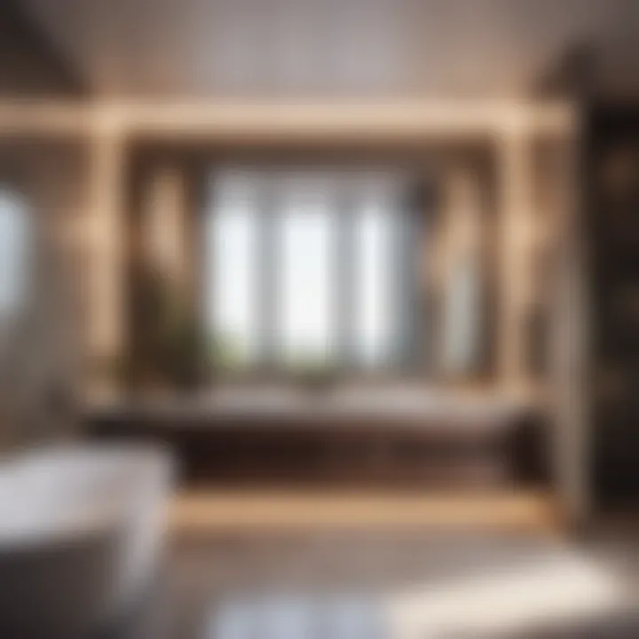 Sleek modern bathroom speaker design