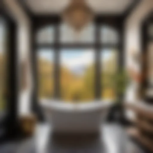 Elevate Your Bathroom with the 66-inch Cast Iron Beauty Luxurious 66-inch Cast Iron Alcove Bathtub in Modern Bathroom Setting