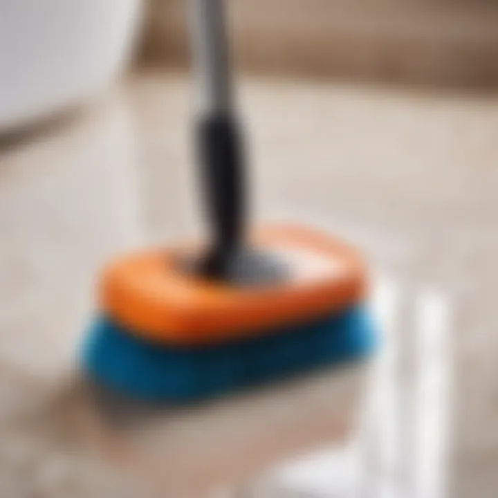 Durable Silicone Bathroom Floor Cleaner Brush