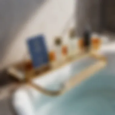 Innovative Acrylic Bath Caddy for a Contemporary Look Innovative Acrylic Bath Caddy