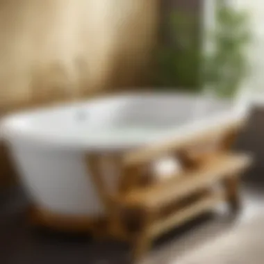 Luxurious Bamboo Bath Caddy for Relaxation Elegant Bamboo Bath Caddy