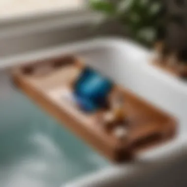 Multi-functional Teak Wood Bath Caddy for Style and Utility Versatile Teak Wood Bath Caddy