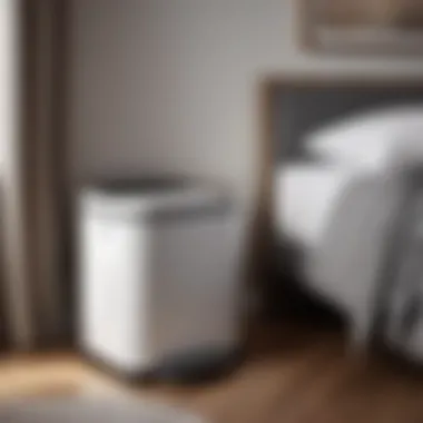 Compact size trash can for small bedrooms