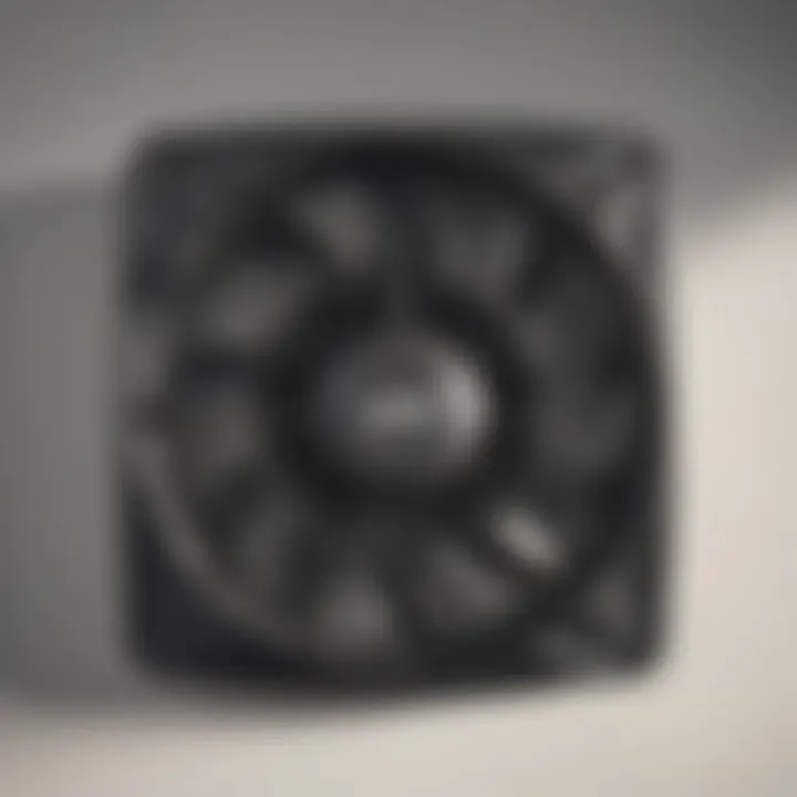 Close-up of high-quality 10 x 14 bathroom exhaust fan