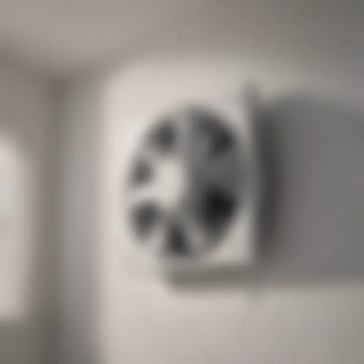 Finished installation of a 10 x 14 bathroom exhaust fan
