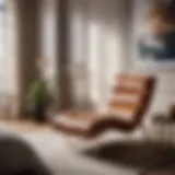 Elegant Lounge Chair in Modern Bedroom