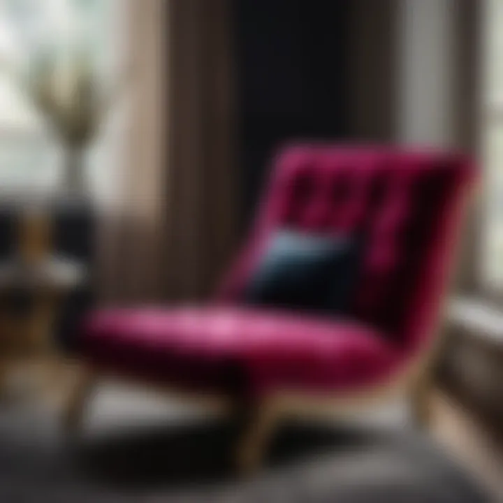 Luxurious Velvet Lounge Chair