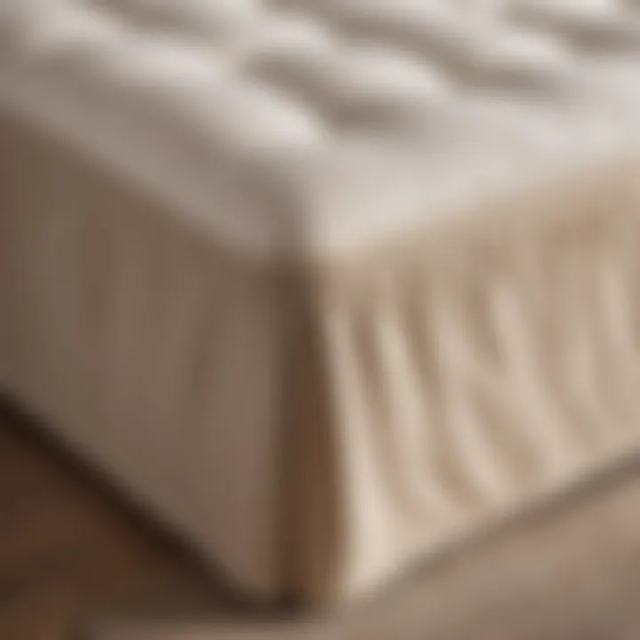 Minimalist Cotton Mattress Skirt in Natural Beige