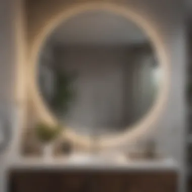 Modern Round Bathroom Mirror Design