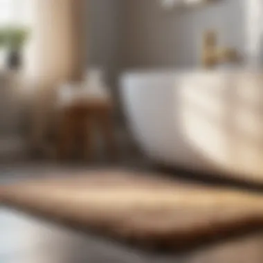 Plush Comfort Small Bathroom Mat Plush small bathroom mat featuring plush texture for comfort