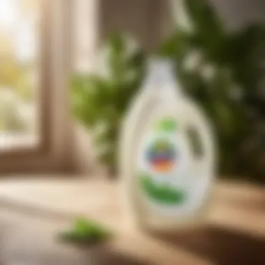 Environmentally friendly packaging of clear laundry detergent