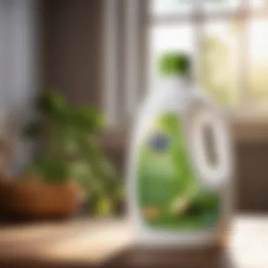 Organic ingredients in clear laundry detergent