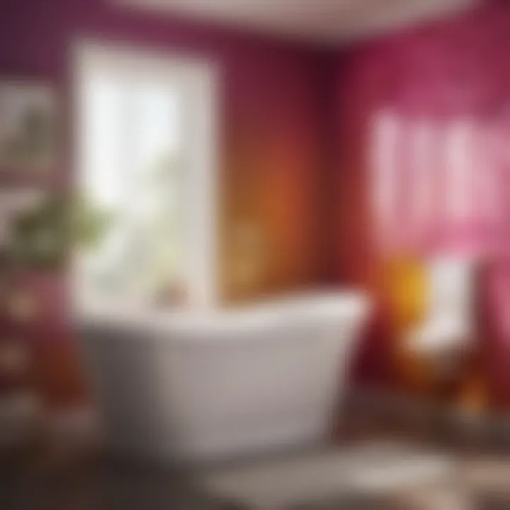 Color selection guide for bathtub caulk