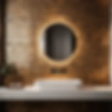 Creative Wall Transformations Artistic tile pattern on bathroom walls
