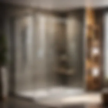 Contemporary Shower Retreat Chic and trendy shower with glass enclosure