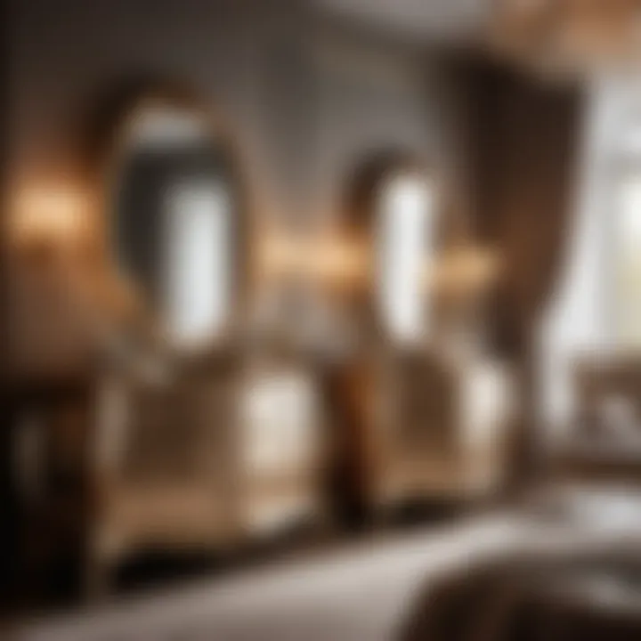 Luxurious Dresser Set with Dual Mirrors Luxurious dresser set with dual mirrors