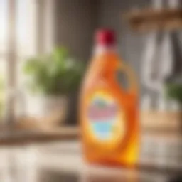 Eco-friendly laundry detergent bottle for greasy clothes