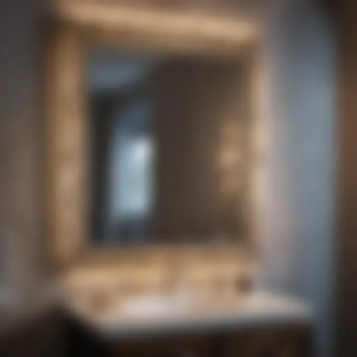 Glamour in Lighting: Backlit Mirror Luxurious backlit bathroom mirror
