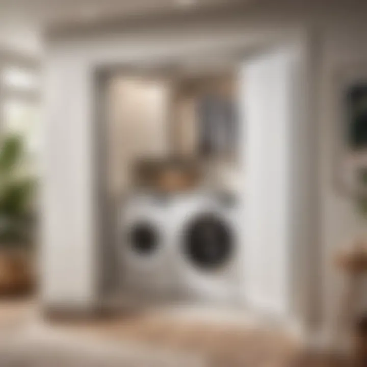 Innovative Space-Saving Folding Door Solution for Laundry Space-saving folding door solution in laundry area