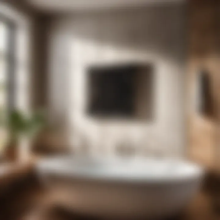 Energy-efficient high-power exhaust fan in a contemporary bathroom