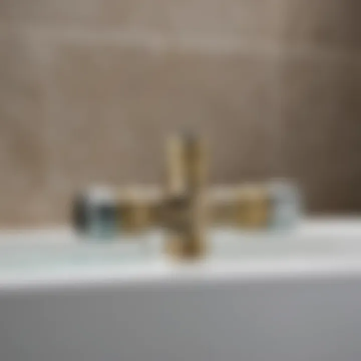 Precise Installation of Hose Connector Installation of Hose Connector on Bathtub Faucet