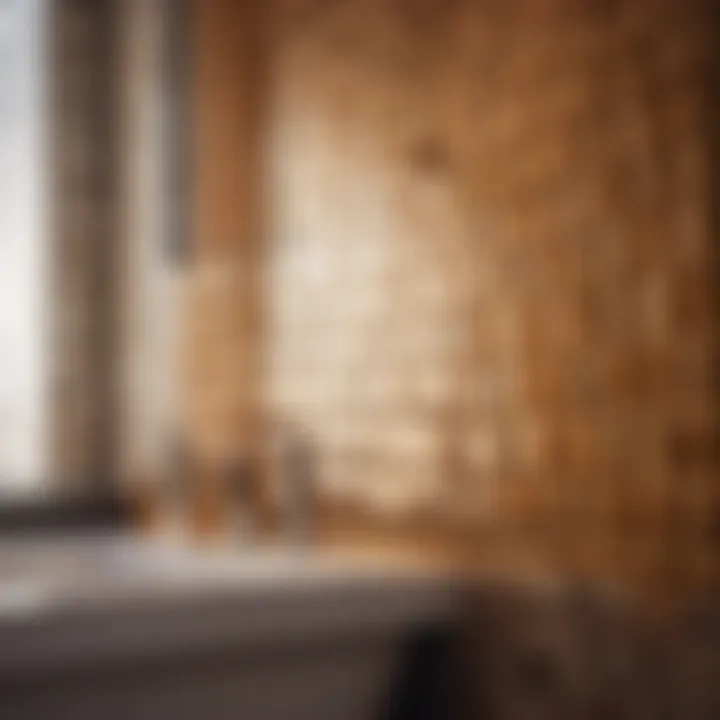 Chic Subway Tile Application Sleek subway tiles enhancing bathroom walls