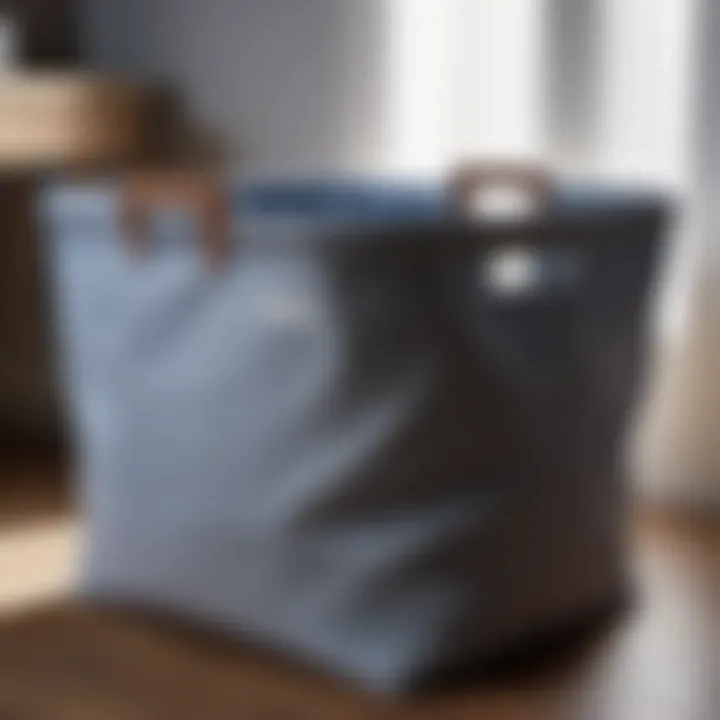 Innovative Foldable Design Functional large canvas laundry basket with innovative foldable feature