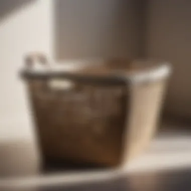 Reinforced Handles for Durability Durable large canvas laundry basket with reinforced handles