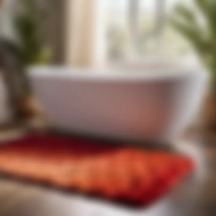 Plush and soft large reversible bath rug for ultimate comfort