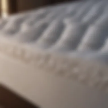 Latex mattress protected with mattress cover