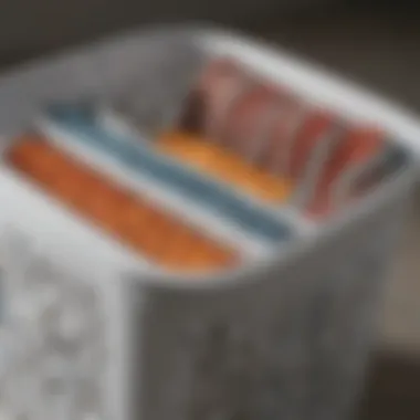 Different types of laundry basket inserts showcased